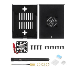 METAL CASE for Orange Pi 5 PRO / MAX / ULTRA (with Cooling Fan External Antenna and Heatsink)